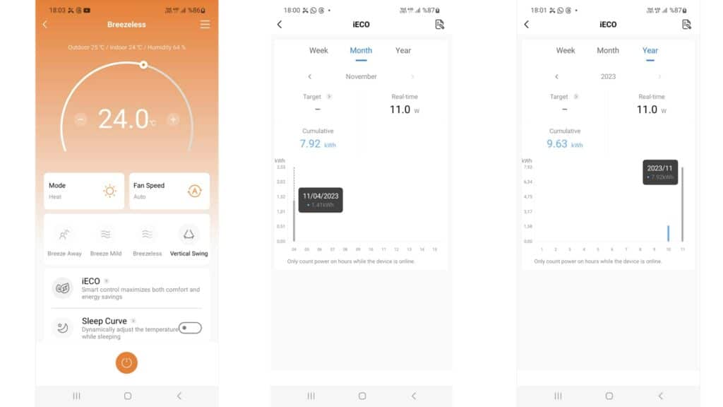 ÇİN SEGMENTİNİN EN ÜSTÜN KLİMASI * MIDEA BREEZELESS 8 Midea Smart Home Klima Tuketim